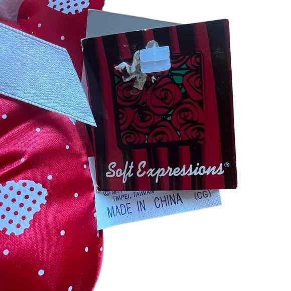 MTY International Soft Expressions Dog Plush Stuffed Animal Strawberry 7” w/ tag - Picture 3 of 5